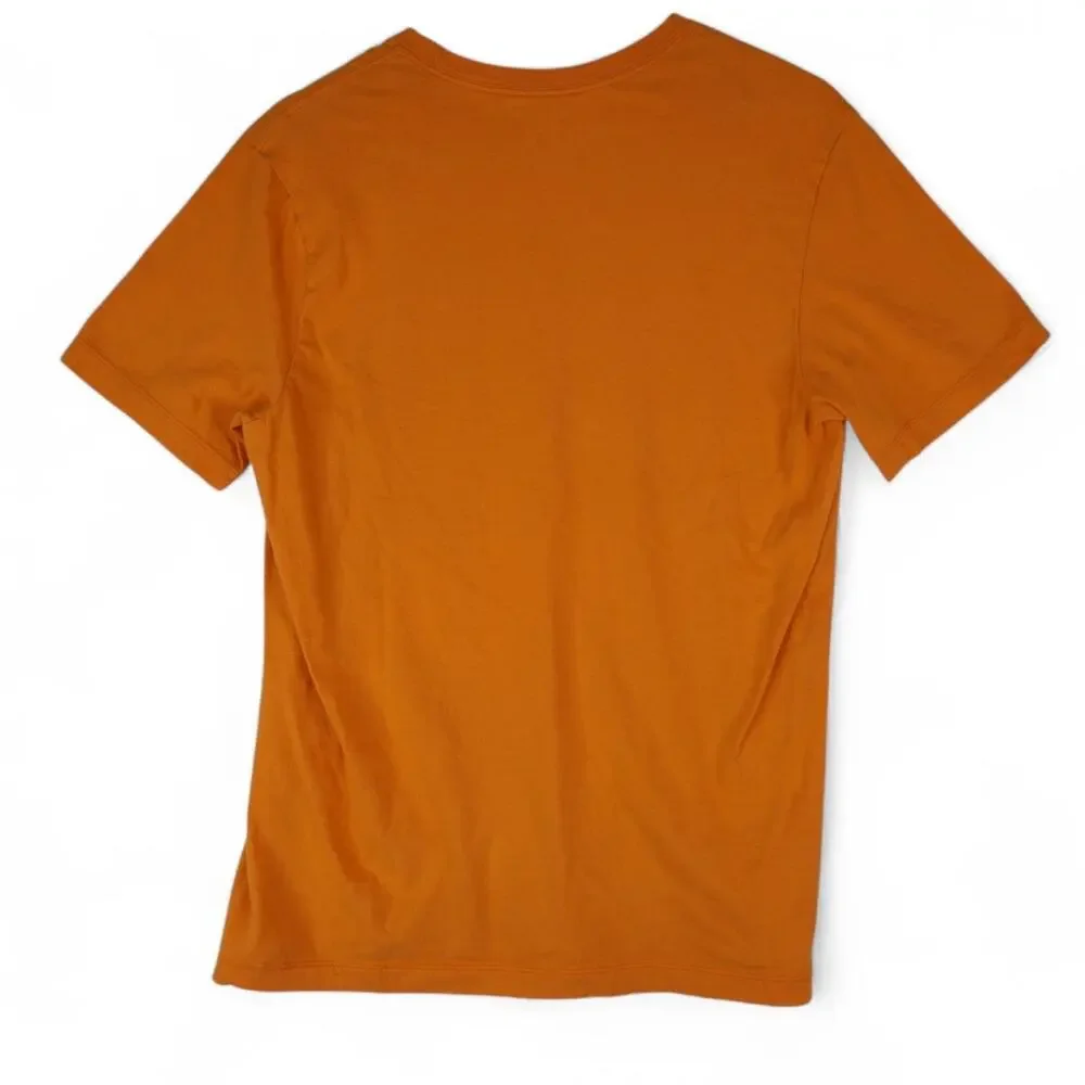 The Nike Tee Mens Medium Orange‎ Center Swoosh Air Short Sleeve T-Shirt
